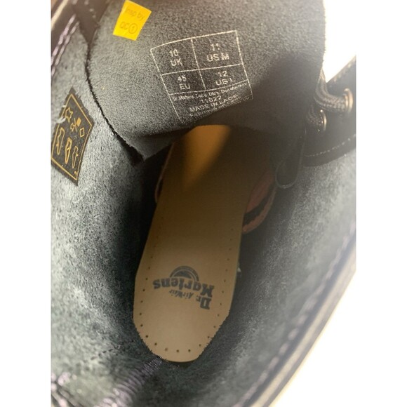 Dr. Martens 1460 Leather 8-Eye Lace-Up Boots, Blk w/Yellow Stitching, EUC, M11 main image 7